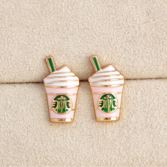 Starbucks inspired coffee earrings - Picture 6 of 6